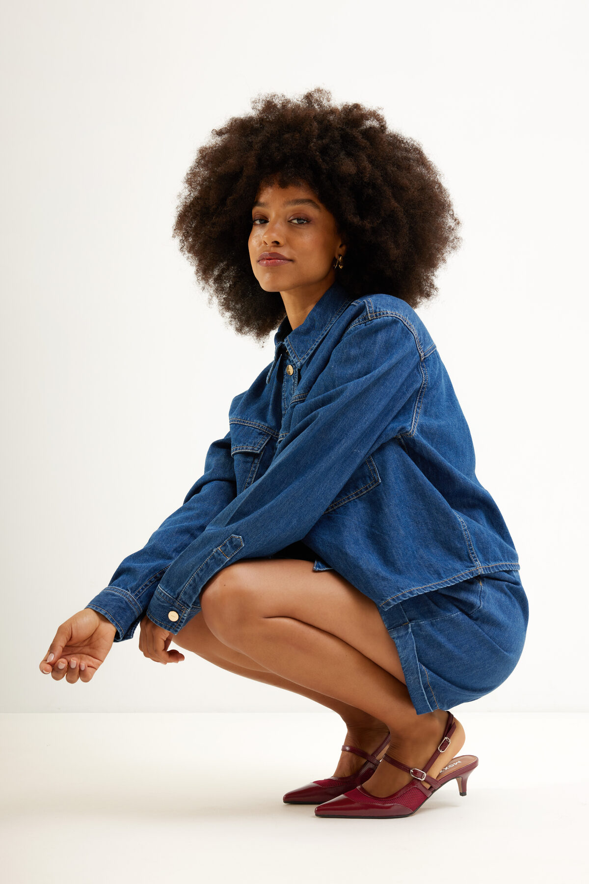 Fashion campaign, denim look