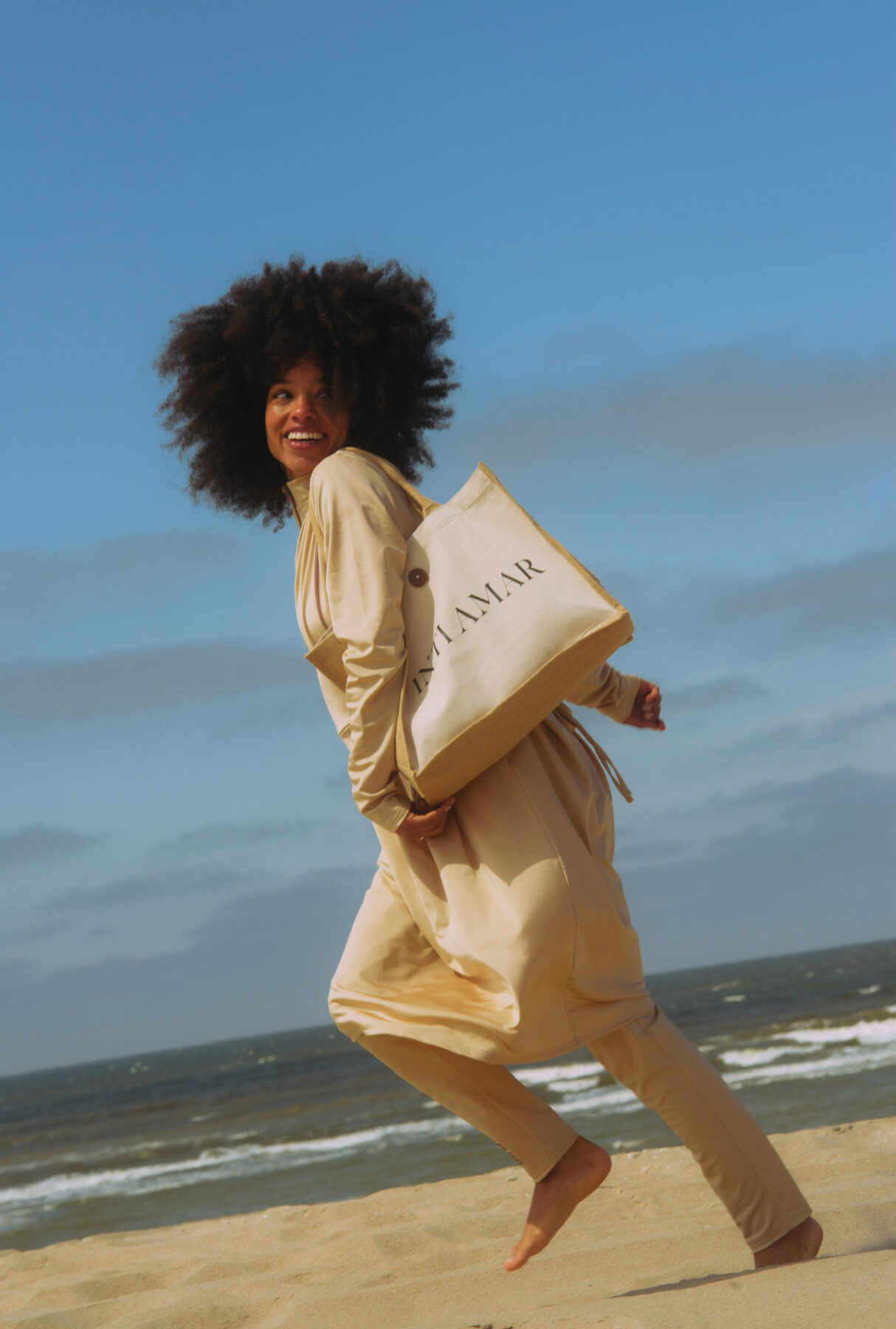 Editorial lifestyle image on the beach