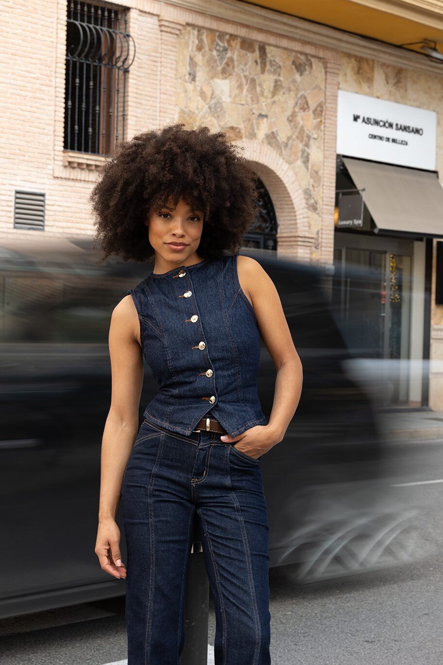 Street style, denim look