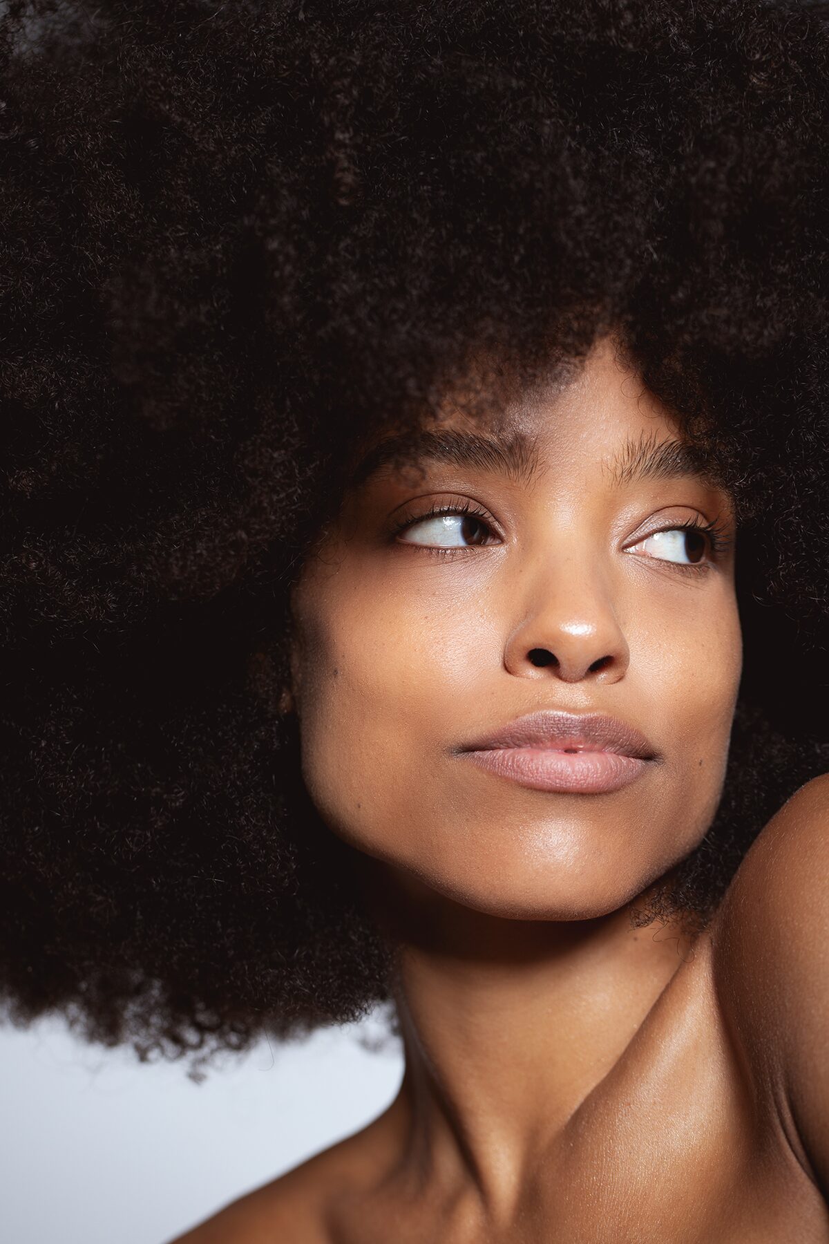 Beauty portrait, side profile